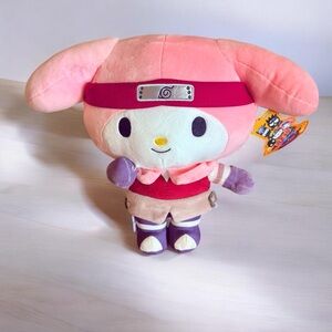 Kidrobot Naruto x Sanrio My Melody Sakura 13” Plush Toy NWT